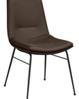 Polsterstuhl Echo Echtleder, dunkelbraun
