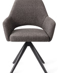 Drehstuhl Yanai mit Armlehne, dunkelgrau