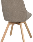Polsterstuhl Lida taupe | Eiche geölt