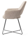 Polsterstuhl Yanai Crossgestell, beige