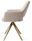 Drehstuhl Yanai Gold Matt, beige