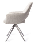 Drehstuhl Yanai Edelstahl, hellgrau
