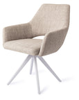 Drehstuhl Yanai mit Armlehne, beige