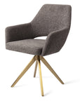 Drehstuhl Yanai Gold Matt, dunkelgrau