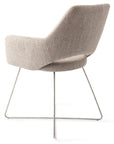 Polsterstuhl Yanai Crossgestell Edelstahl, beige