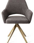 Drehstuhl Yanai Gold Matt, dunkelgrau