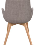 Polsterstuhl Athina, grau | Eiche geölt