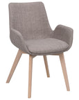 Polsterstuhl Athina, grau | Eiche gekalkt