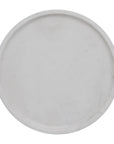 Marmortablett ø25cm, weiß