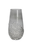 Glasvase Dornia H25cm, grau