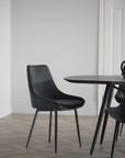 Polsterstuhl Stella, Schwarz