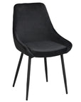 Polsterstuhl Stella, Schwarz