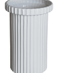 Vase Stripe groß, weiß