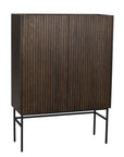 Highboard, braun