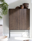 Highboard, braun