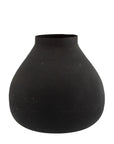 Metallvase Athena, schwarz