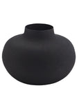 Metallvase Athena, schwarz