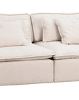 Lounge Sofa Boucle 3-Sitzer, hellbeige
