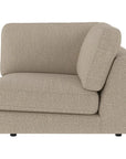 Loungesofa Eckmodul, dunkelbeige