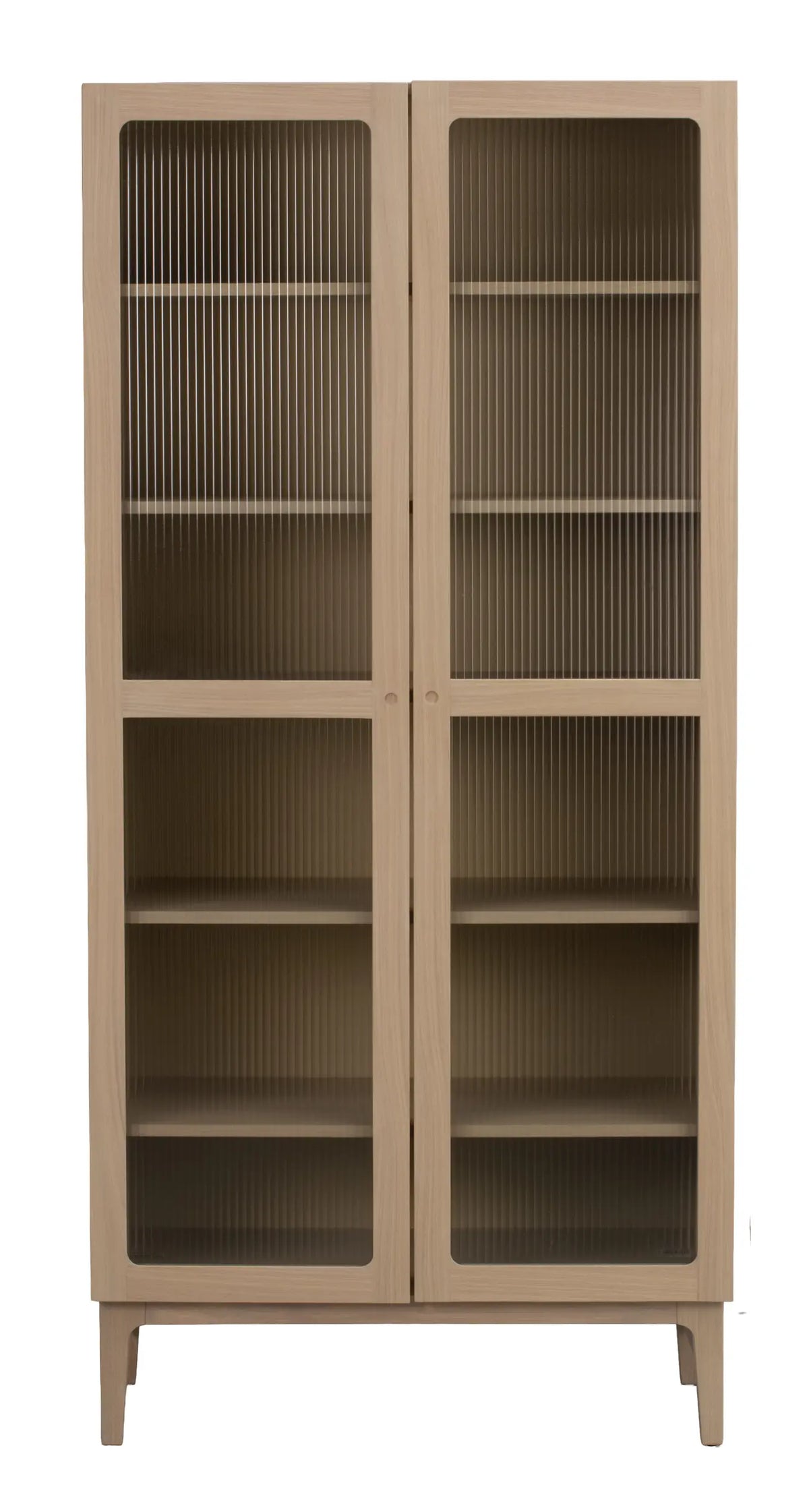 Vitrinenschrank H200cm, Eiche hell