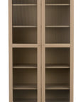 Vitrinenschrank H200cm, Eiche hell