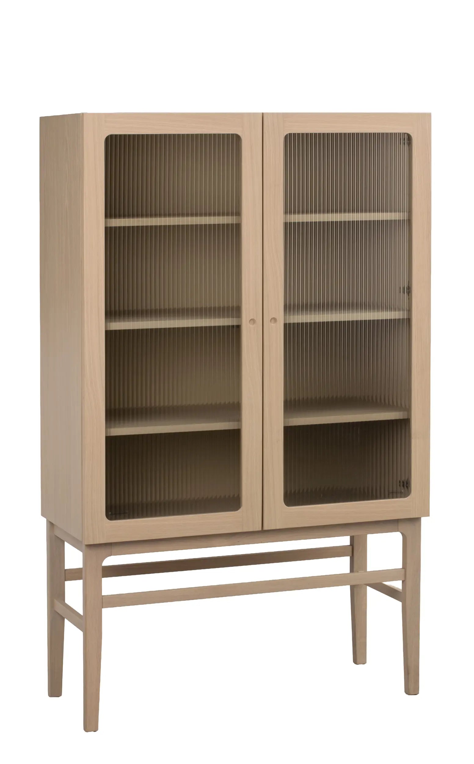Vitrinenschrank H160cm, Eiche hell