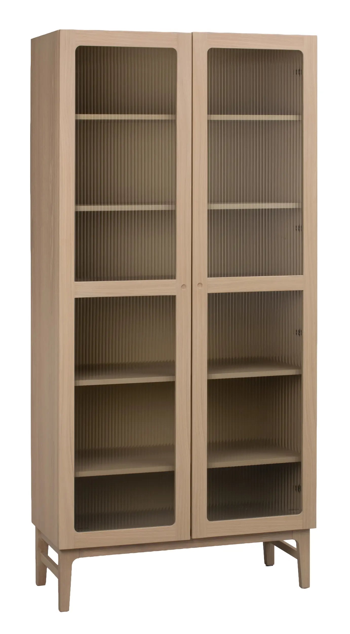 Vitrinenschrank H200cm, Eiche hell