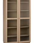 Vitrinenschrank H200cm, Eiche hell