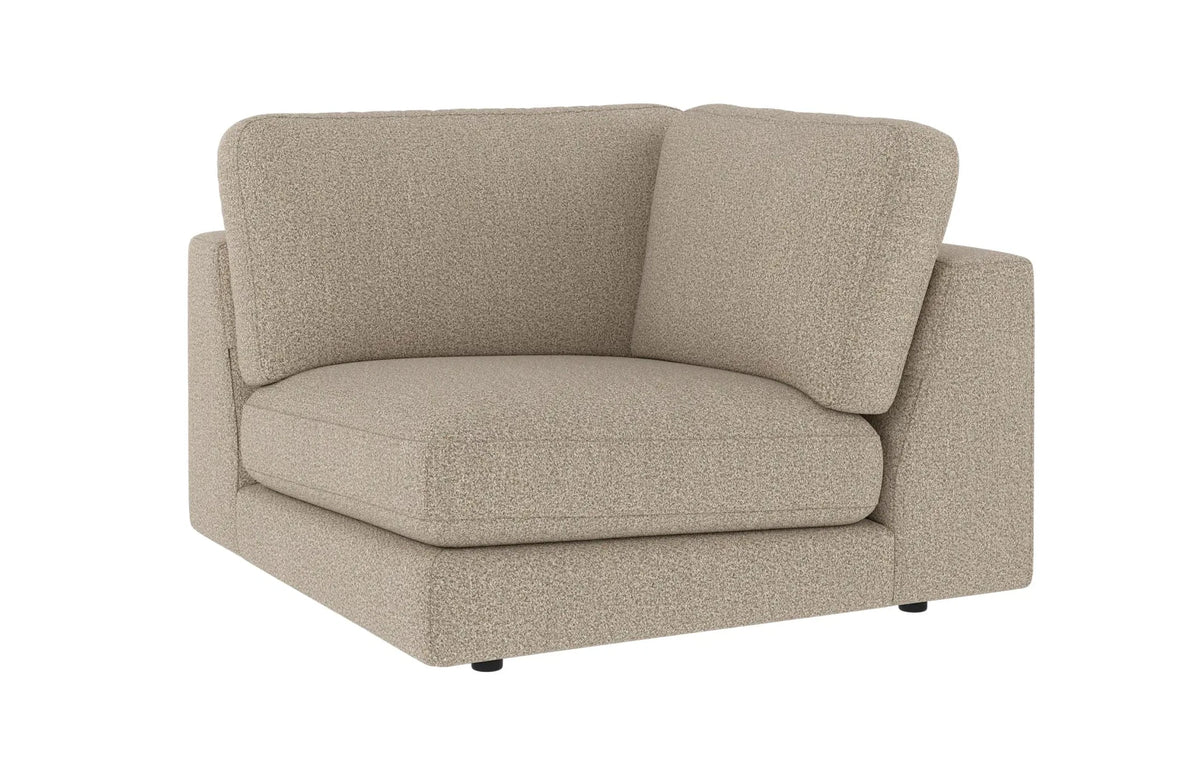 Loungesofa Eckmodul, dunkelbeige