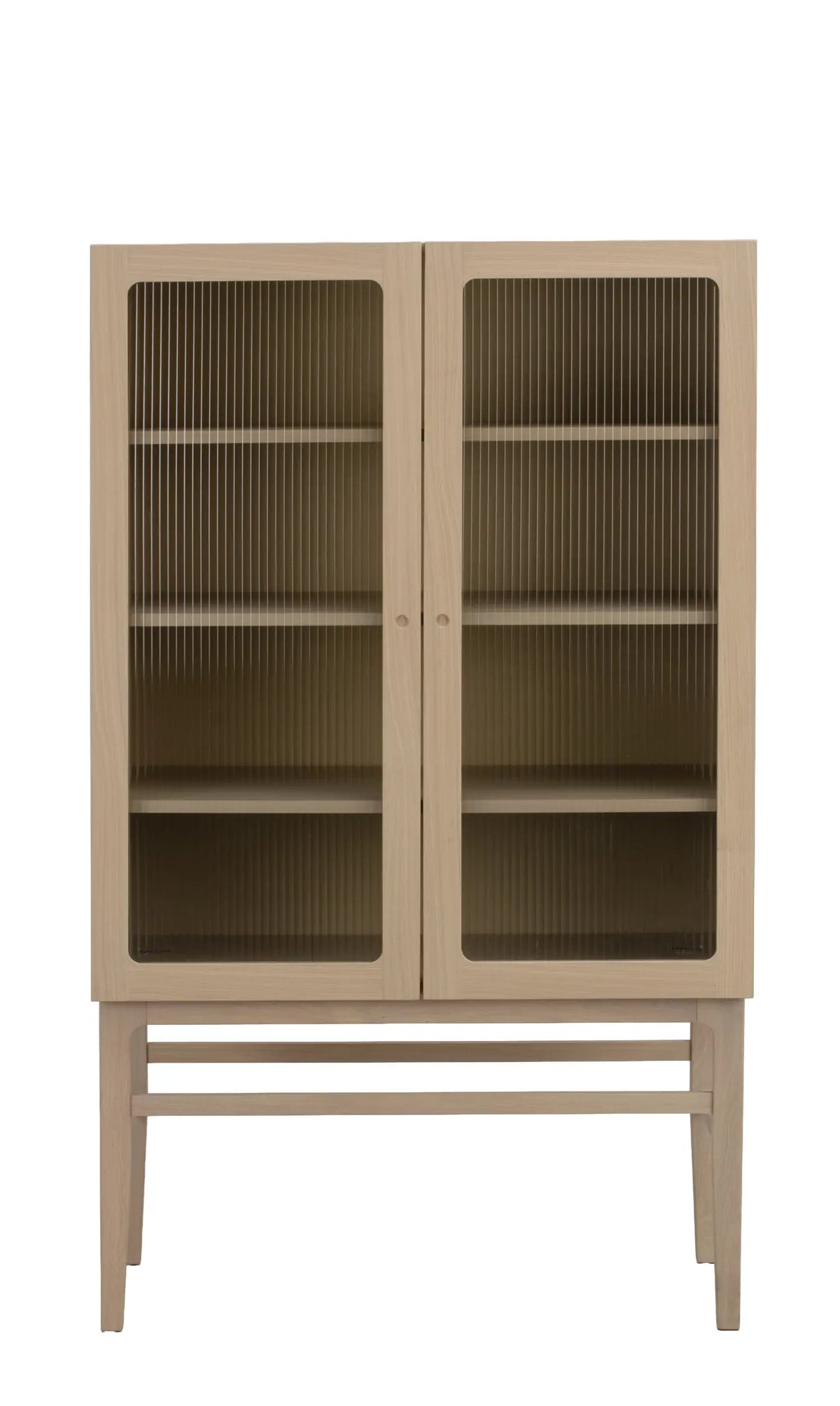 Vitrinenschrank H160cm, Eiche hell