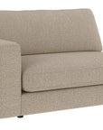 Loungesofa Modul Ecke links, dunkelbeige