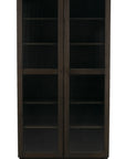 Vitrinenschrank H200cm, braun