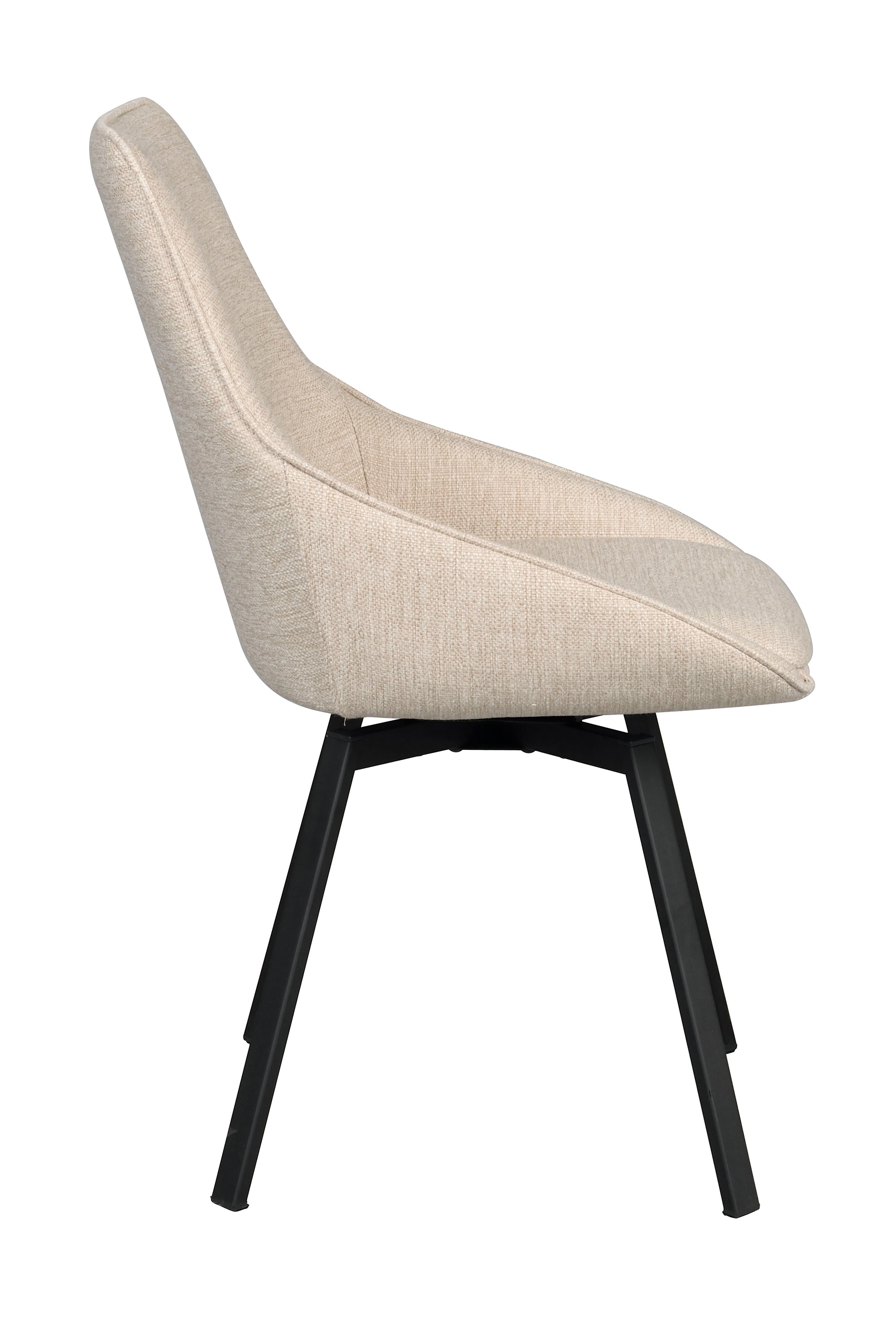 Polsterstuhl Lida, hellbeige