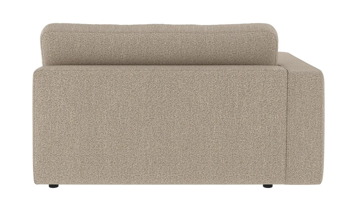 Loungesofa Modul Ecke links, dunkelbeige