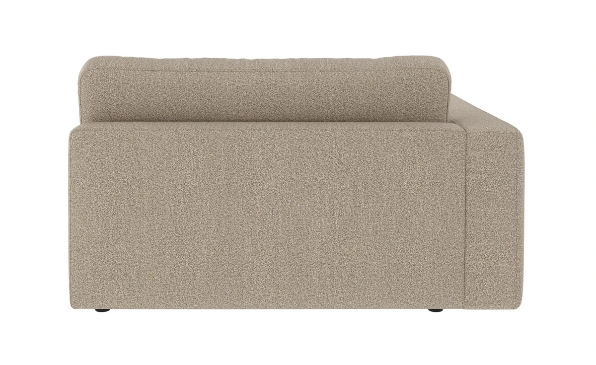 Chaiselongue Ecke links, dunkelbeige