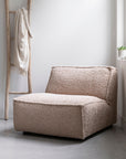 Loungechair Boucle, beige-braun