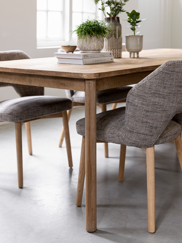 Polsterstuhl Fara braun, Eiche