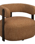 Loungechair safran, Eiche braun
