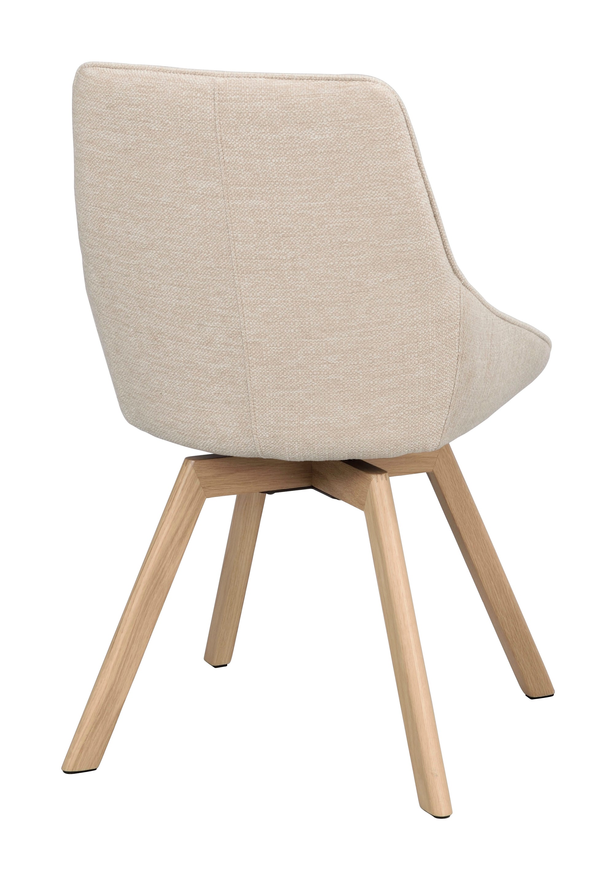 Polsterstuhl Lida hellbeige | Eiche geölt