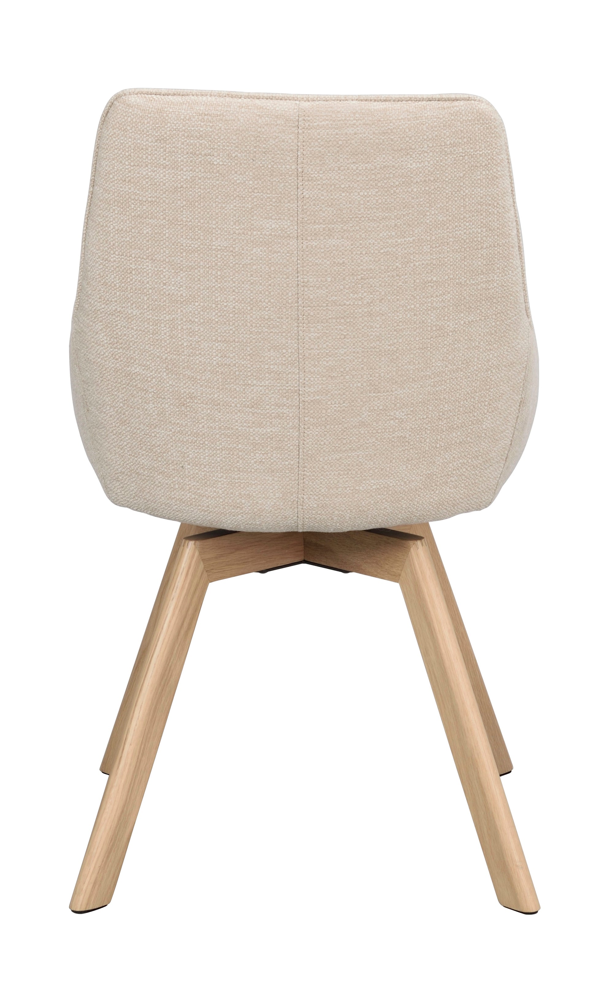 Polsterstuhl Lida hellbeige | Eiche geölt