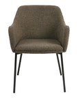 Polsterstuhl Boucle, braun