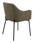 Polsterstuhl Boucle, braun