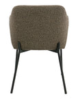 Polsterstuhl Boucle, braun