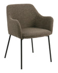 Polsterstuhl Boucle, braun