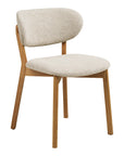 Polsterstuhl Eiche, beige