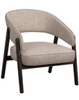 Loungechair Barn beige, Eiche braun