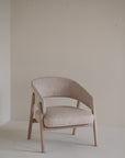 Loungechair Barn beige, Eiche hell