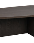 Coffeetable oval 120x70cm, Eiche braun