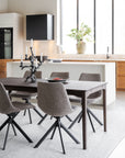 Drehstuhl Dunmore, dunkelbeige