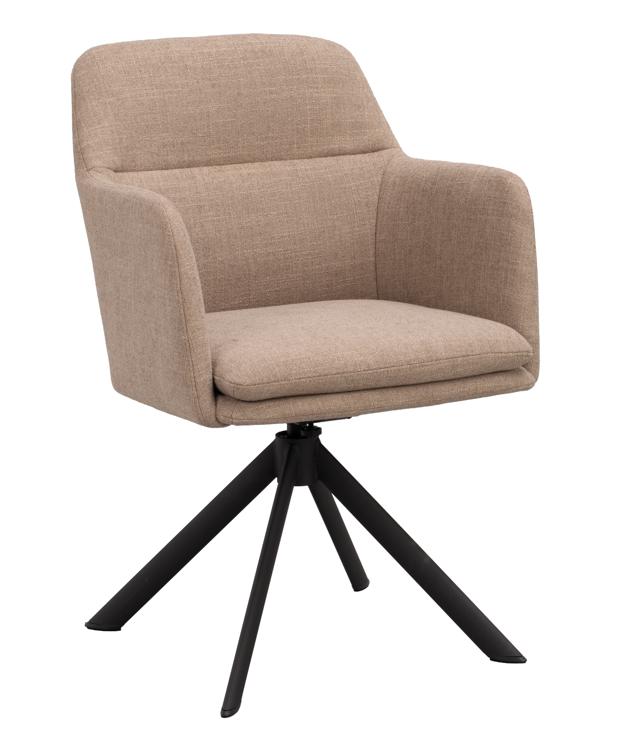 Polsterstuhl Gladstone, braun-beige